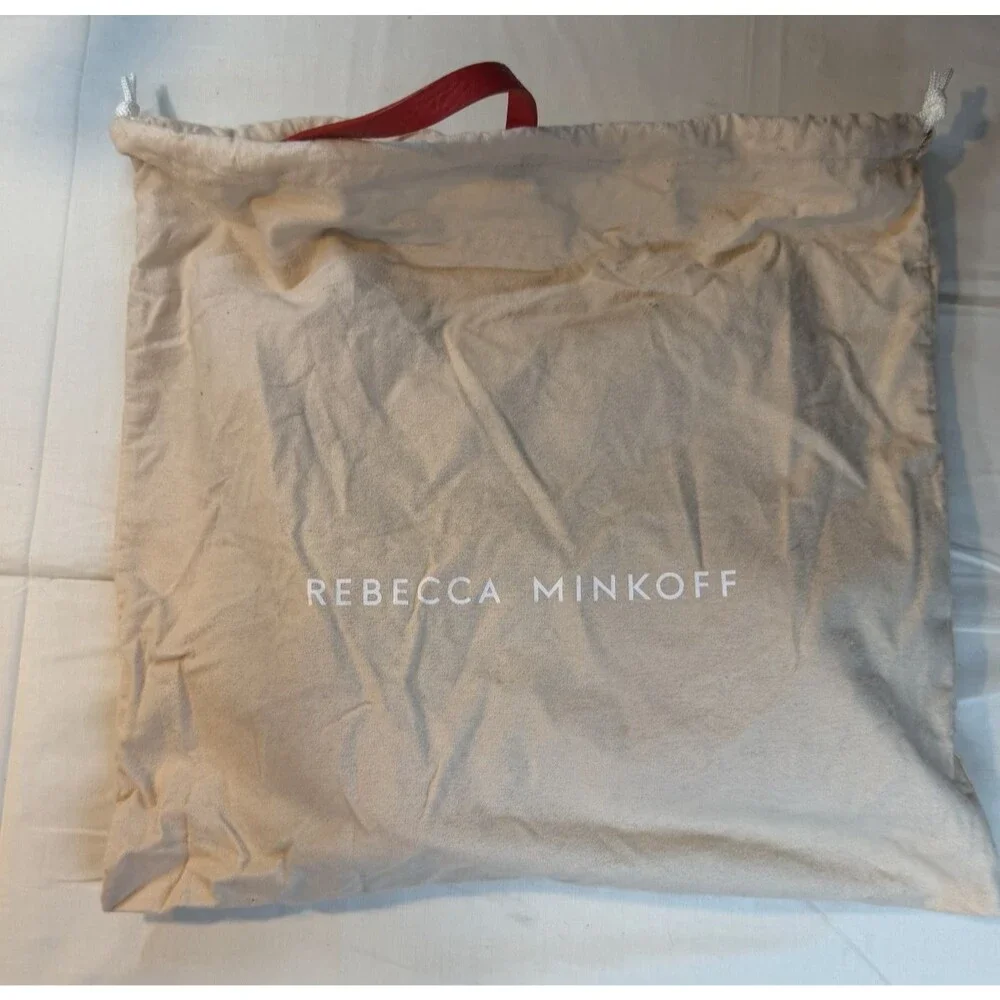 REBECCA MINKOFF Blythe Leather Backpack Red with Silver-Tone Hardware - NWT